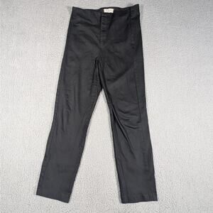 Madewell Pants Womens 30 Black High Rise Tapered Slim Stretch Workwear Office